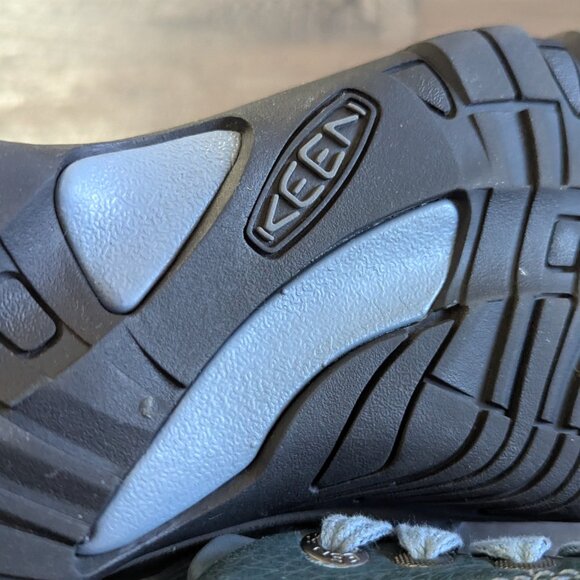 Keen Women's Presidio Lace-Up Supportive Rugged Leather Sneakers Blue Green 8 - Picture 9 of 9